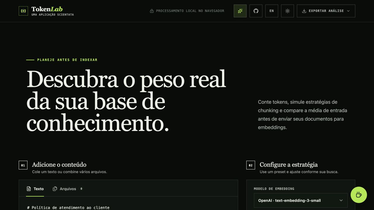 Prévia de TokenLab