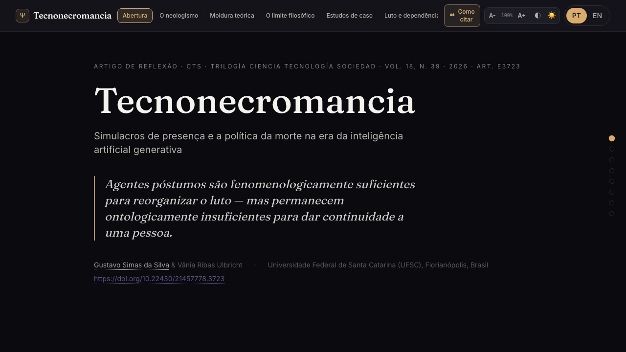 Prévia de Tecnonecromancia